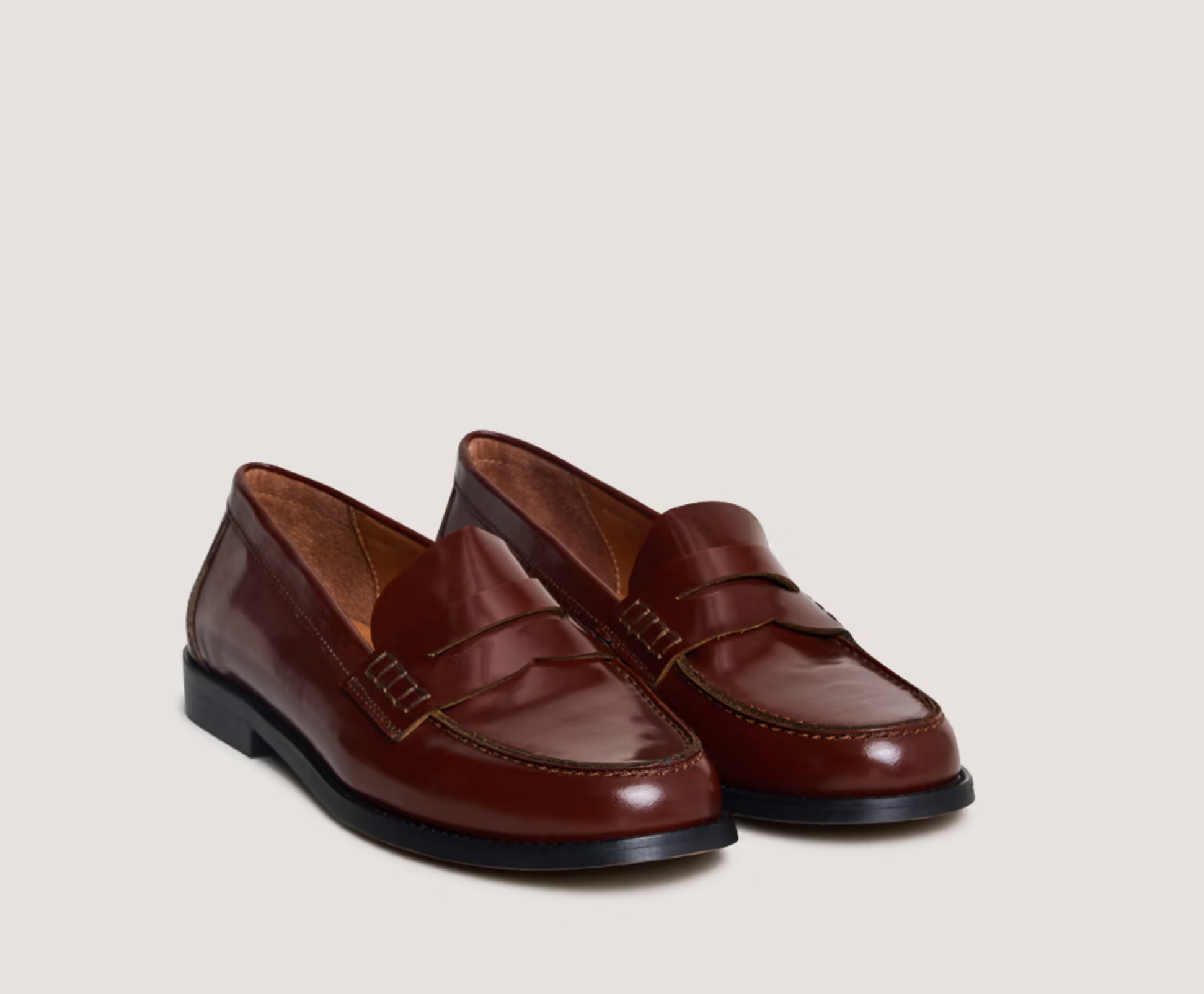 Mocassins à plateau pincé