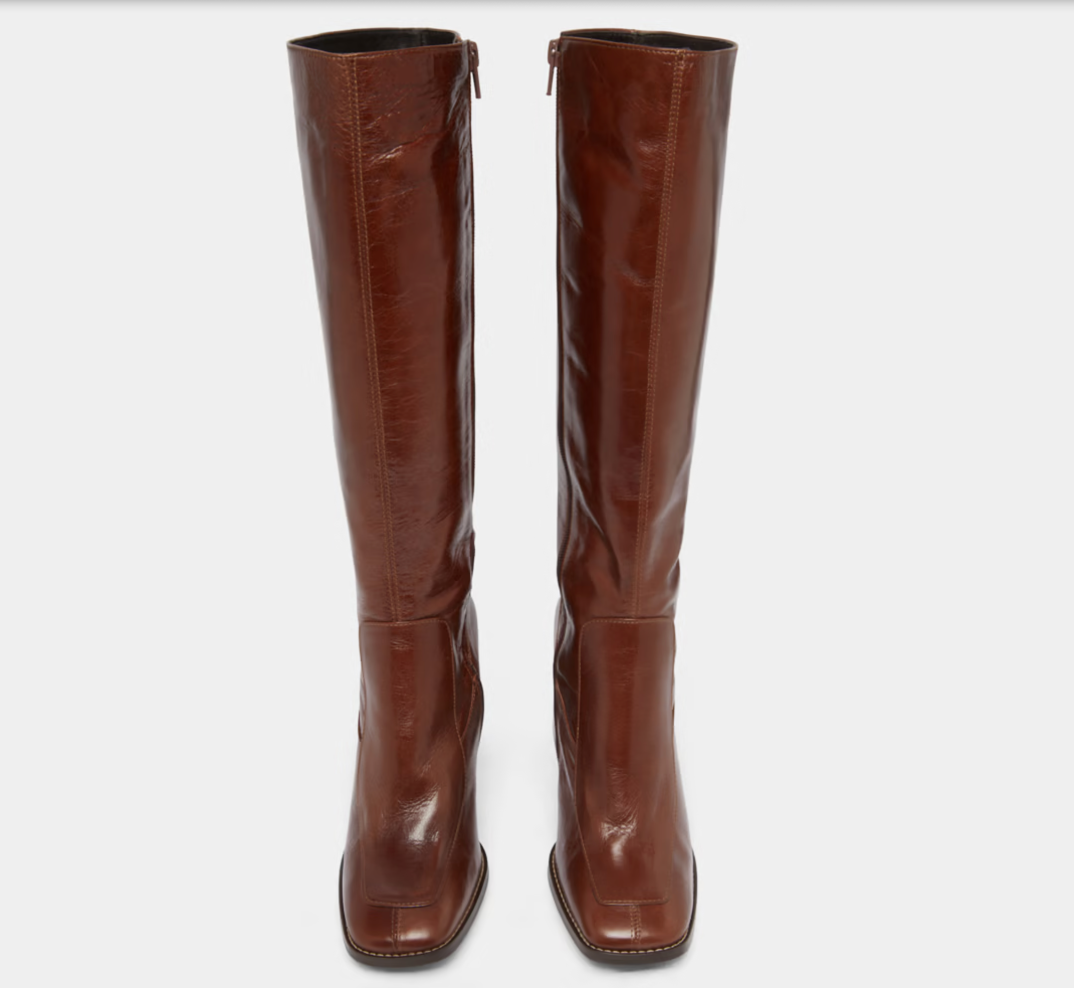 Bottes hautes à bouts carrés