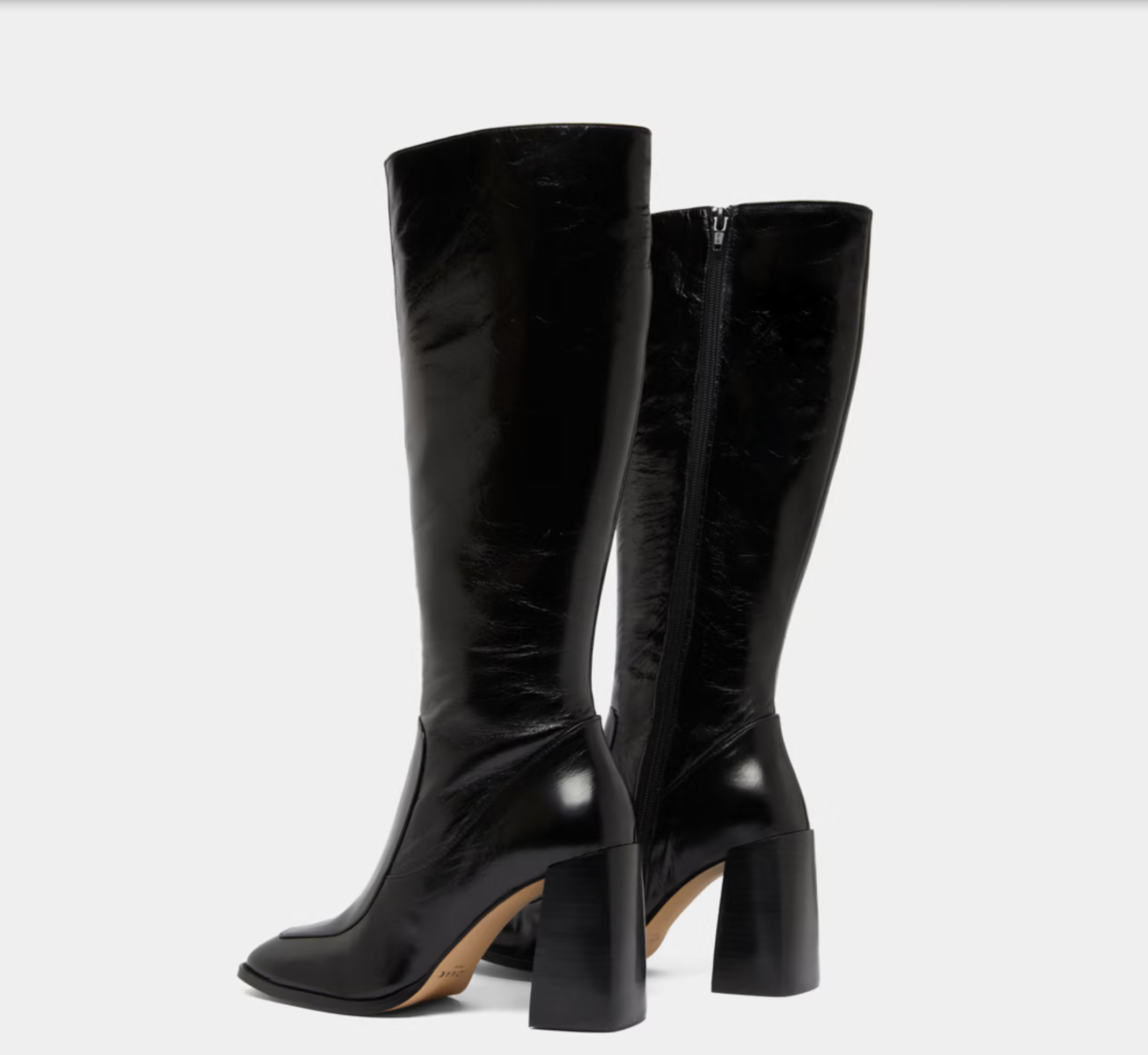 Bottes hautes à bouts carrés