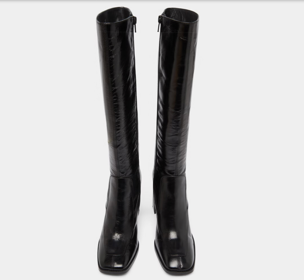 Bottes hautes à bouts carrés