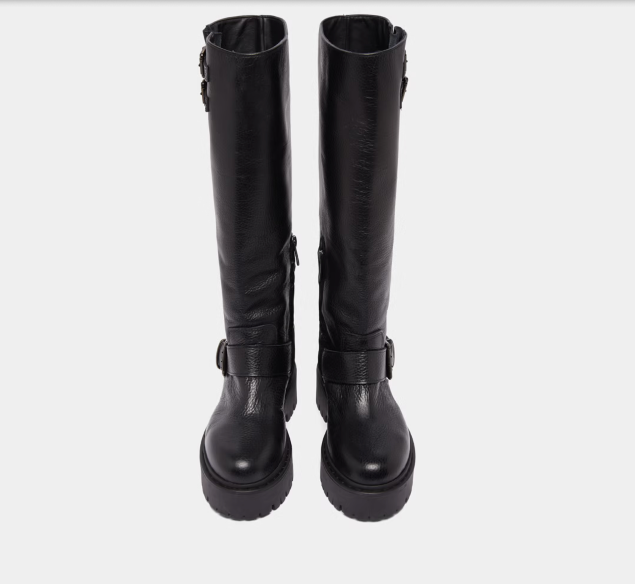 Bottes à sangles et semelles crantées