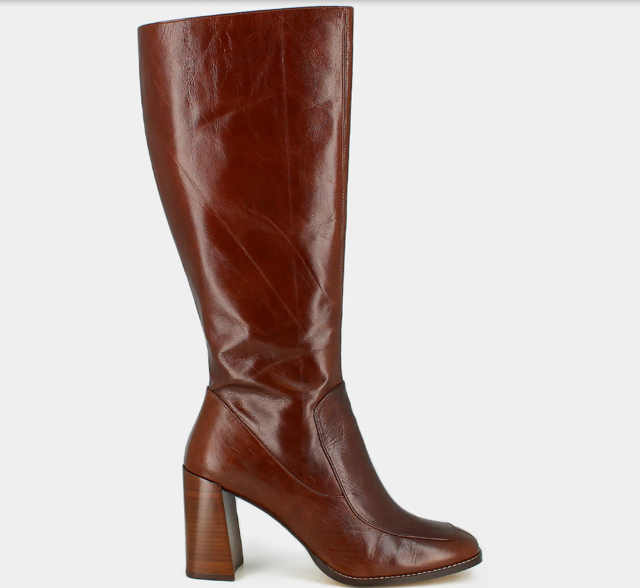 Bottes hautes à bouts carrés