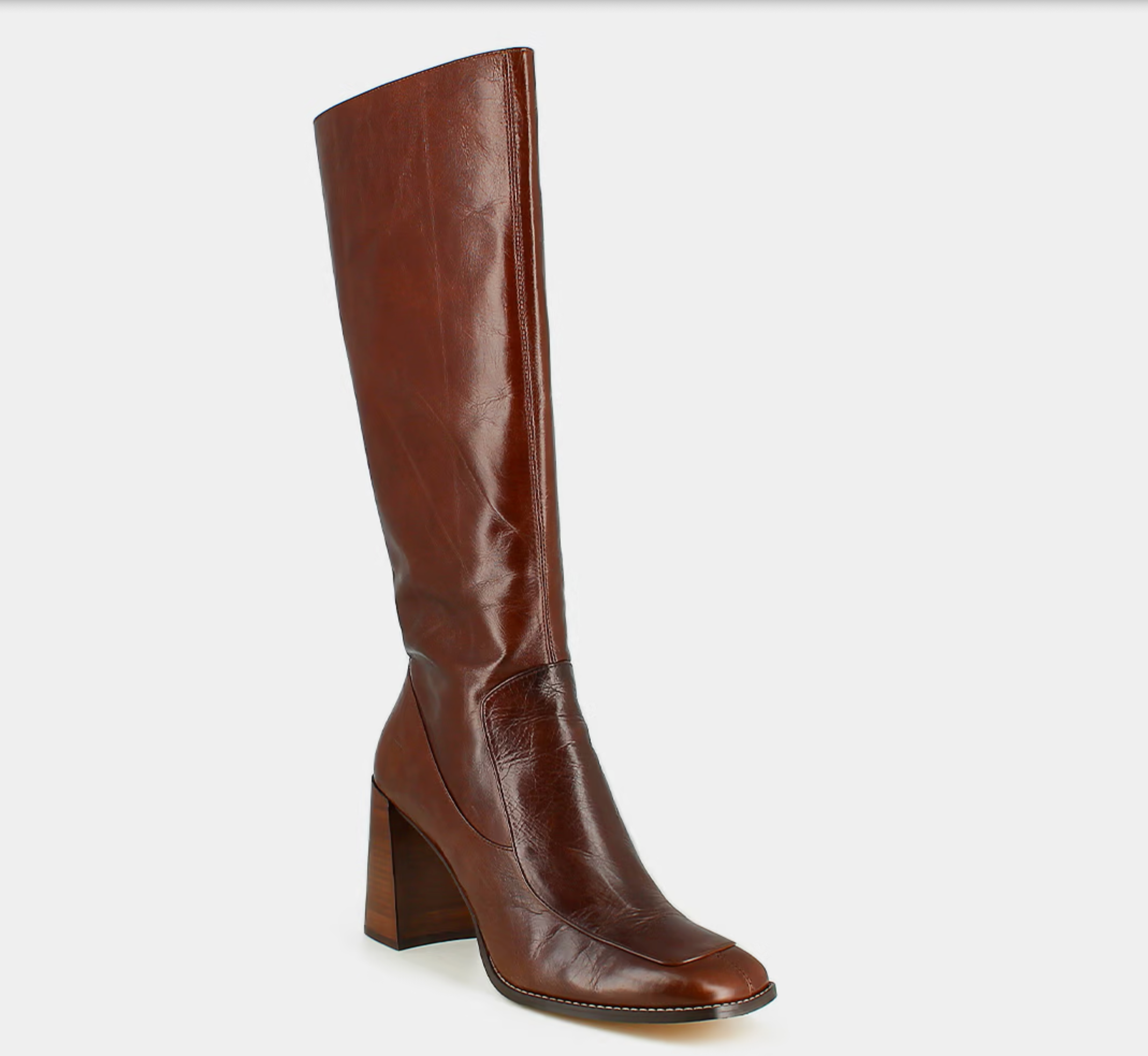 Bottes hautes à bouts carrés