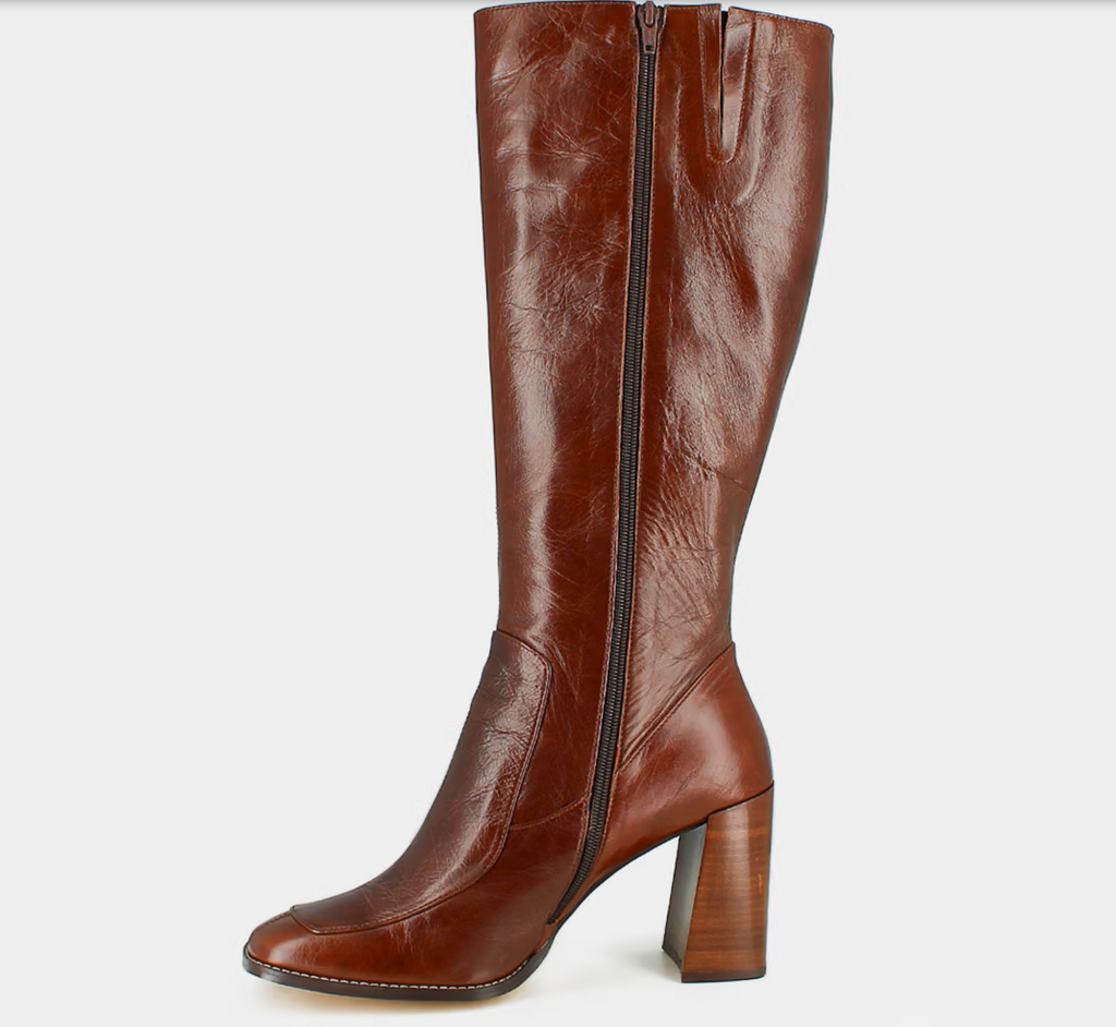 Bottes hautes à bouts carrés