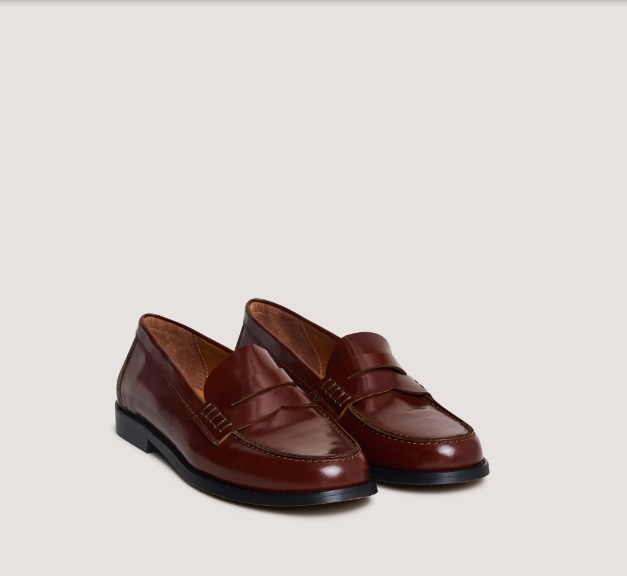 Mocassins à plateau pincé