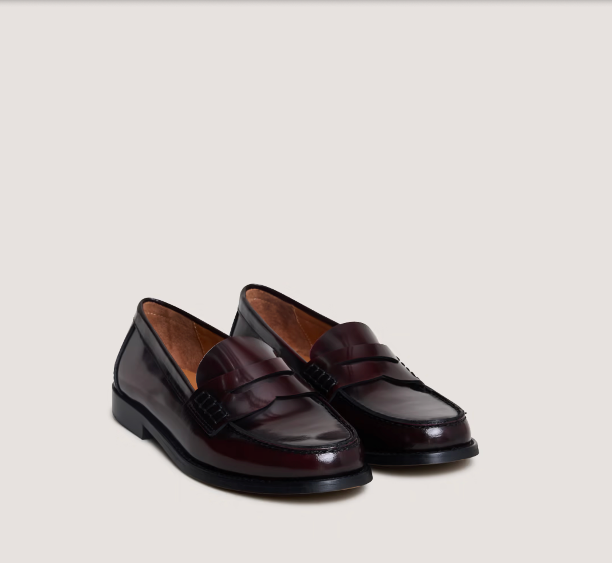 Mocassins à plateau pincé