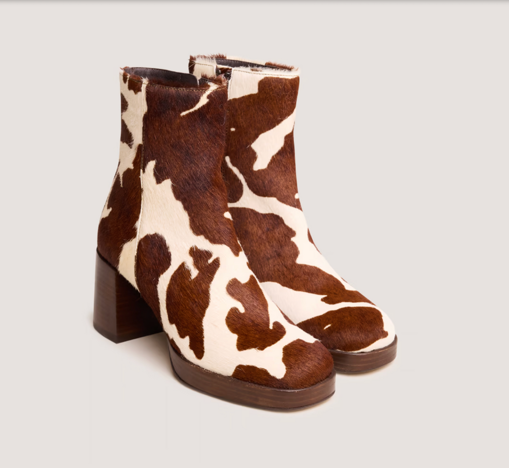 Bottines à bouts carrés