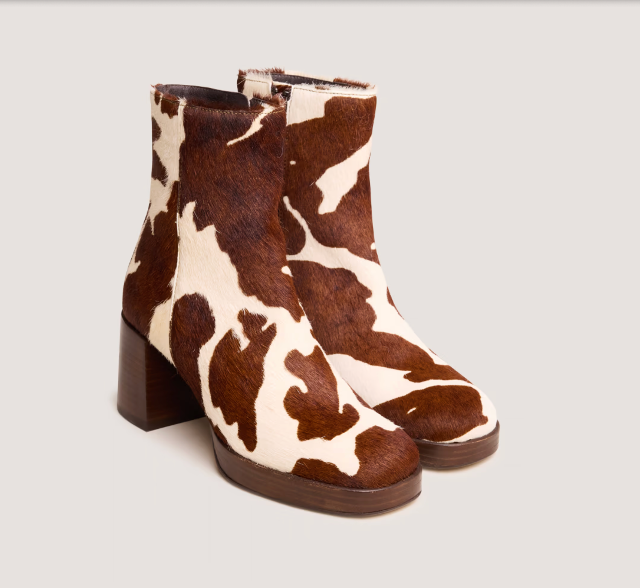 Bottines à bouts carrés