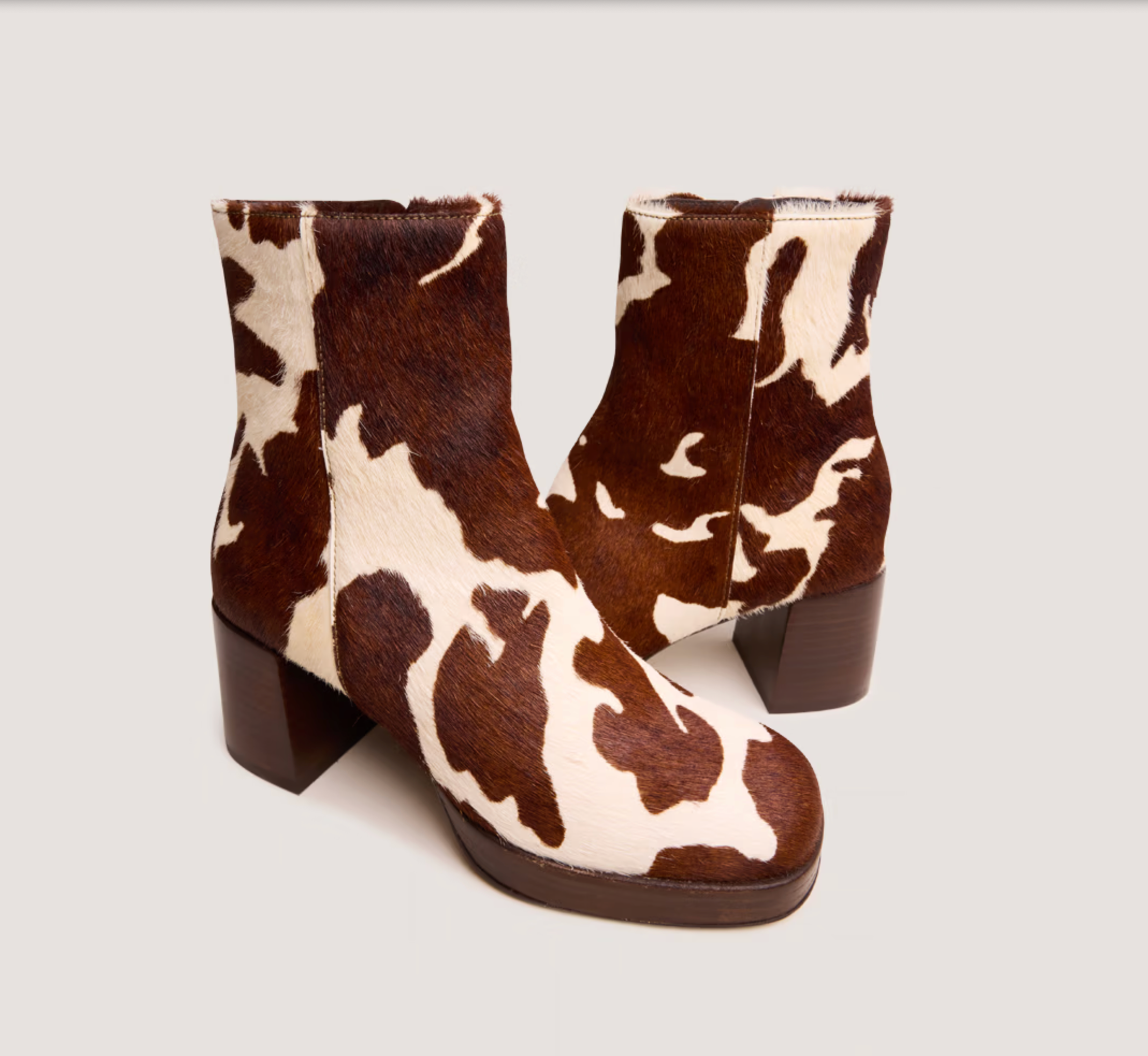 Bottines à bouts carrés