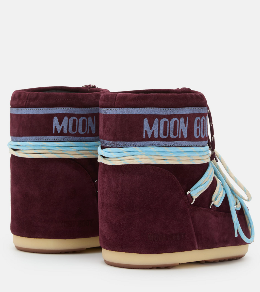 BOTTES ICON LOW EN DAIM BORDEAUX