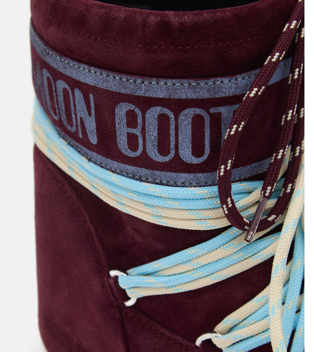 BOTTES ICON LOW EN DAIM BORDEAUX