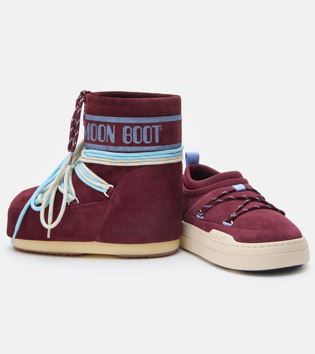 BOTTES ICON LOW EN DAIM BORDEAUX