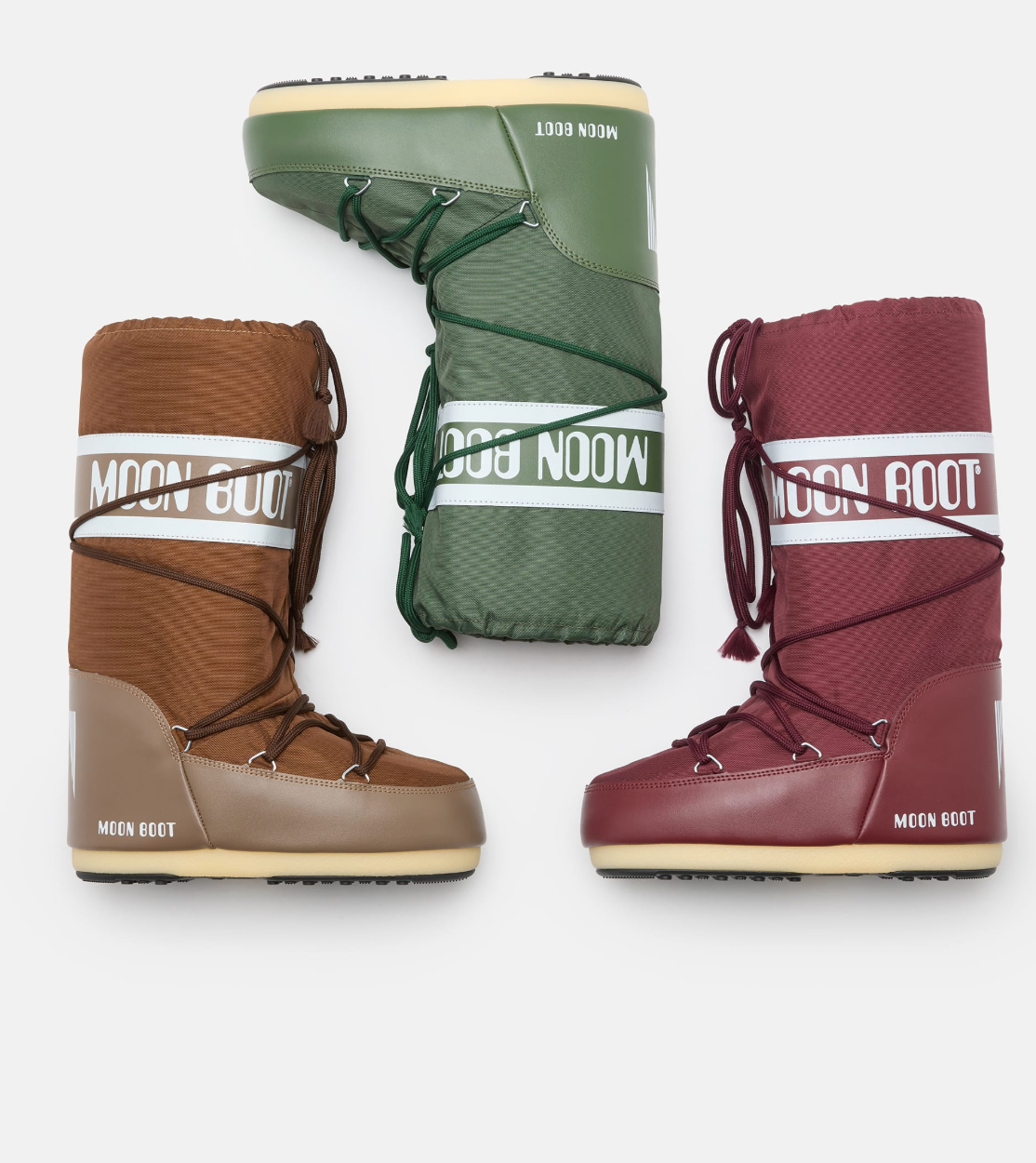 BOTTES ICON EN NYLON - BORDEAUX (new)