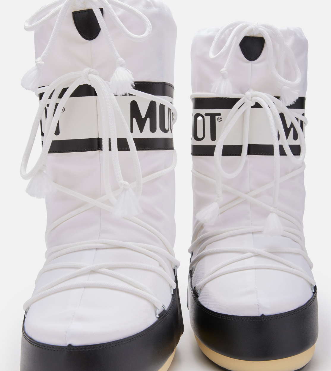 BOTTES ICON EN NYLON - BLACK / WHITE