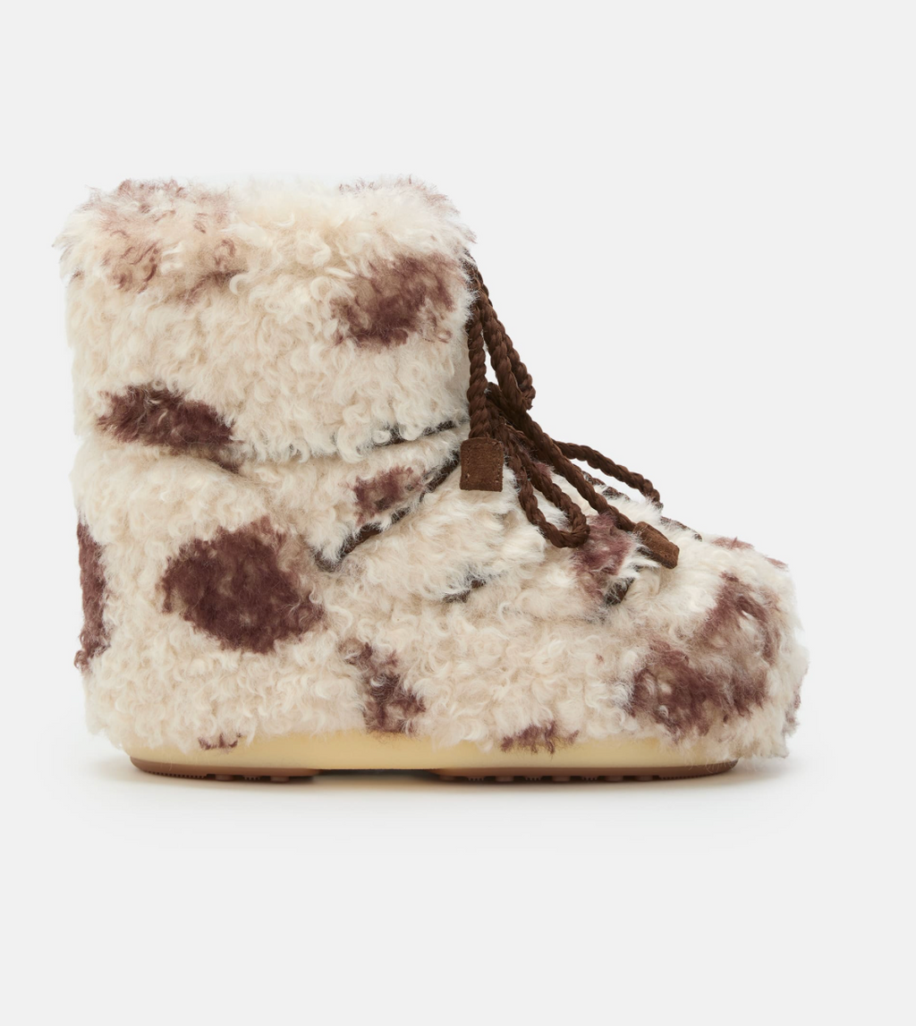 BOTTES ICON LOW BOUCLÉ IMPRIMÉ VACHE