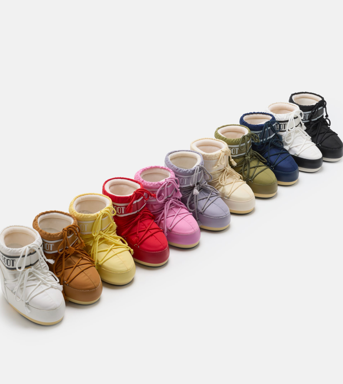 BOTTES LOW ICON EN NYLON - BLACK / WHITE