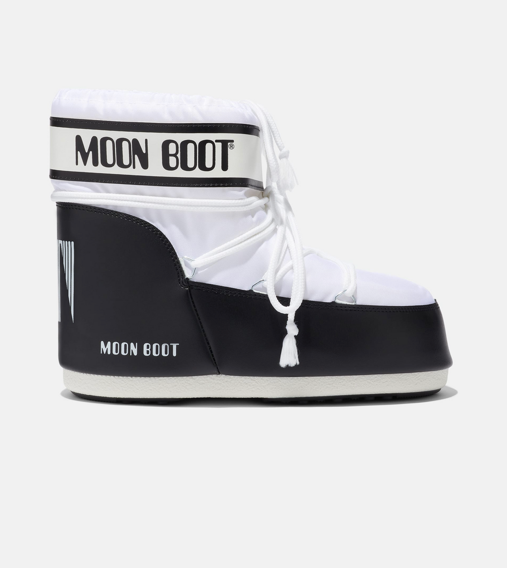 BOTTES LOW ICON EN NYLON - BLACK / WHITE