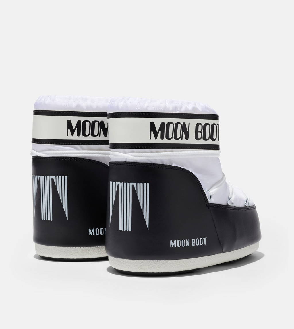 BOTTES LOW ICON EN NYLON - BLACK / WHITE