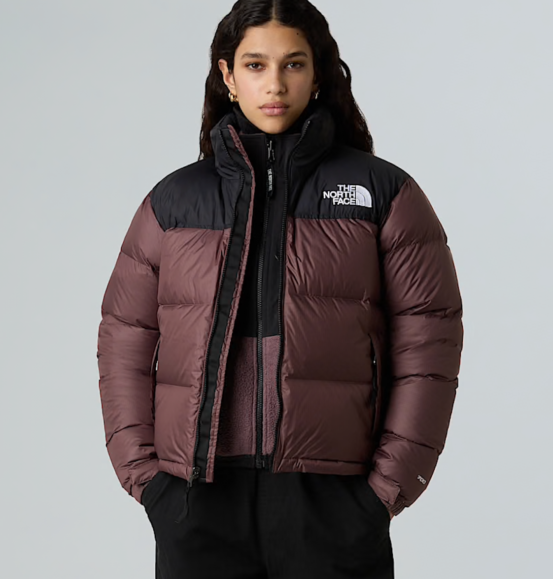 Veste 1996 Retro Nuptse Brown/Black  – Femme