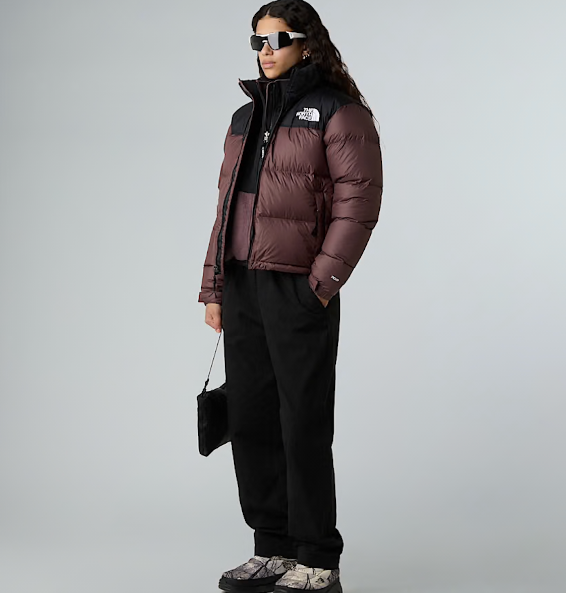 Veste 1996 Retro Nuptse Brown/Black  – Femme