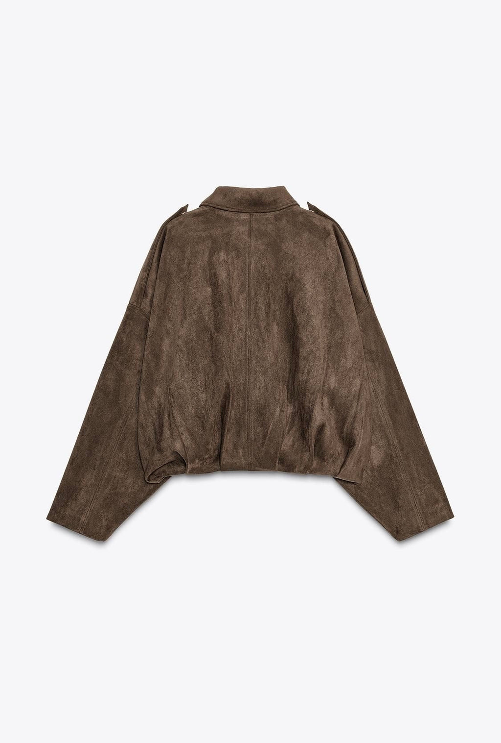 BOMBER SUEDE EFFECT CHOCOLAT